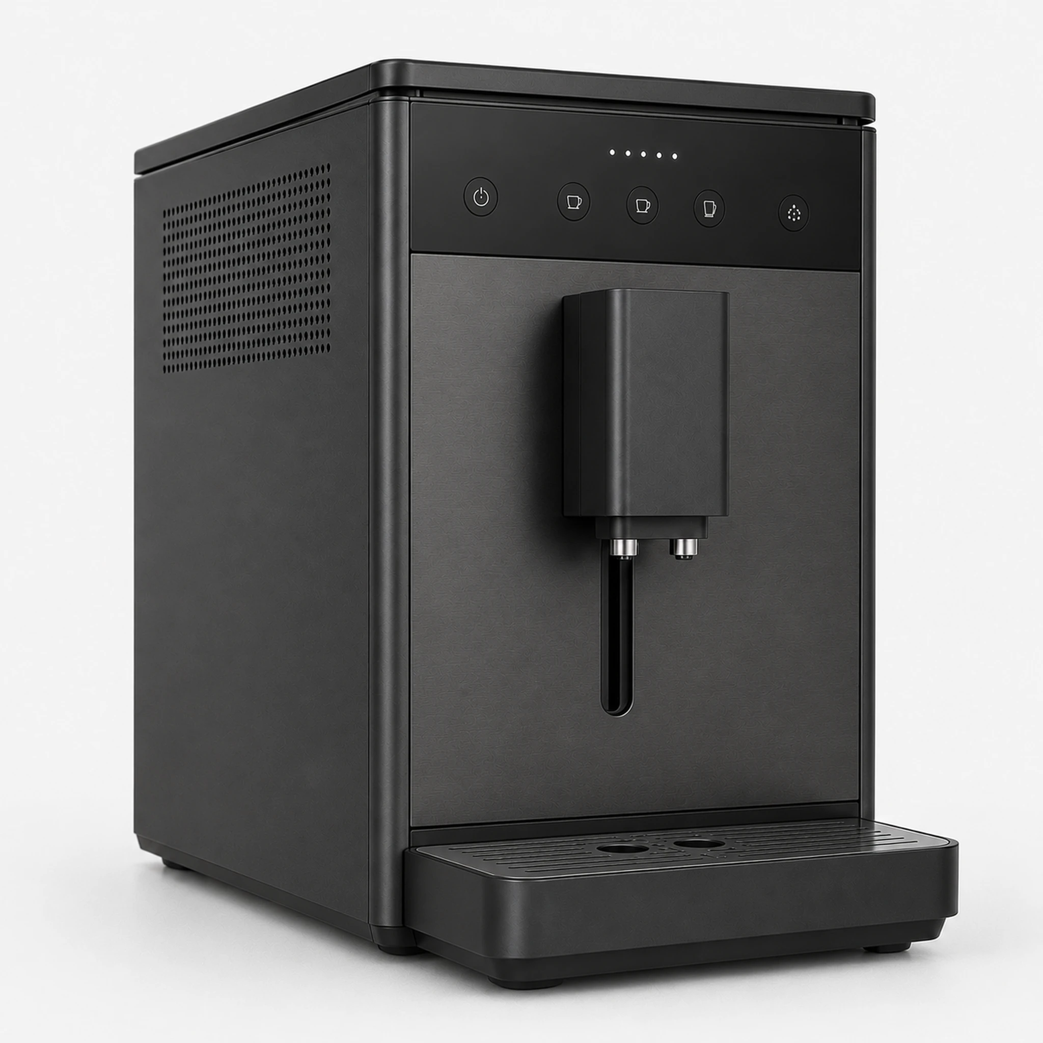 Large Office bean-to-cup coffee machine in graphite on a light background