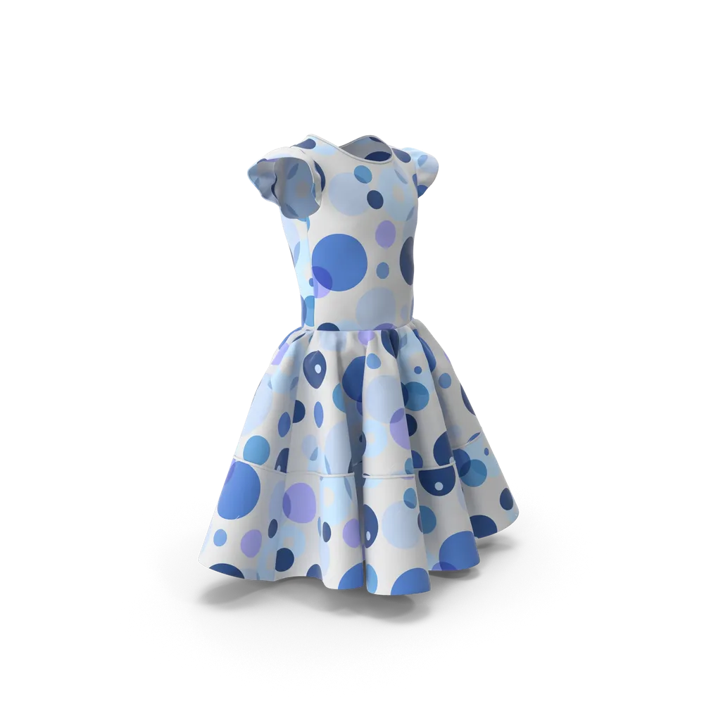 Blaues Kleid
