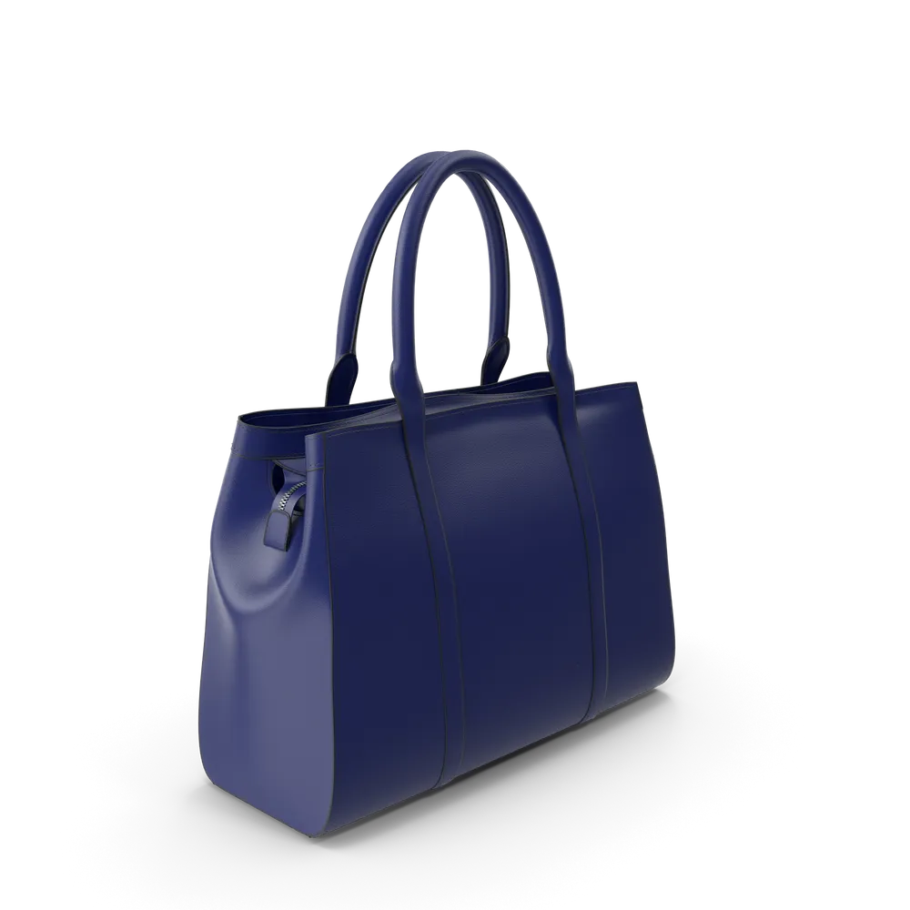 Blaue Damenhandtasche