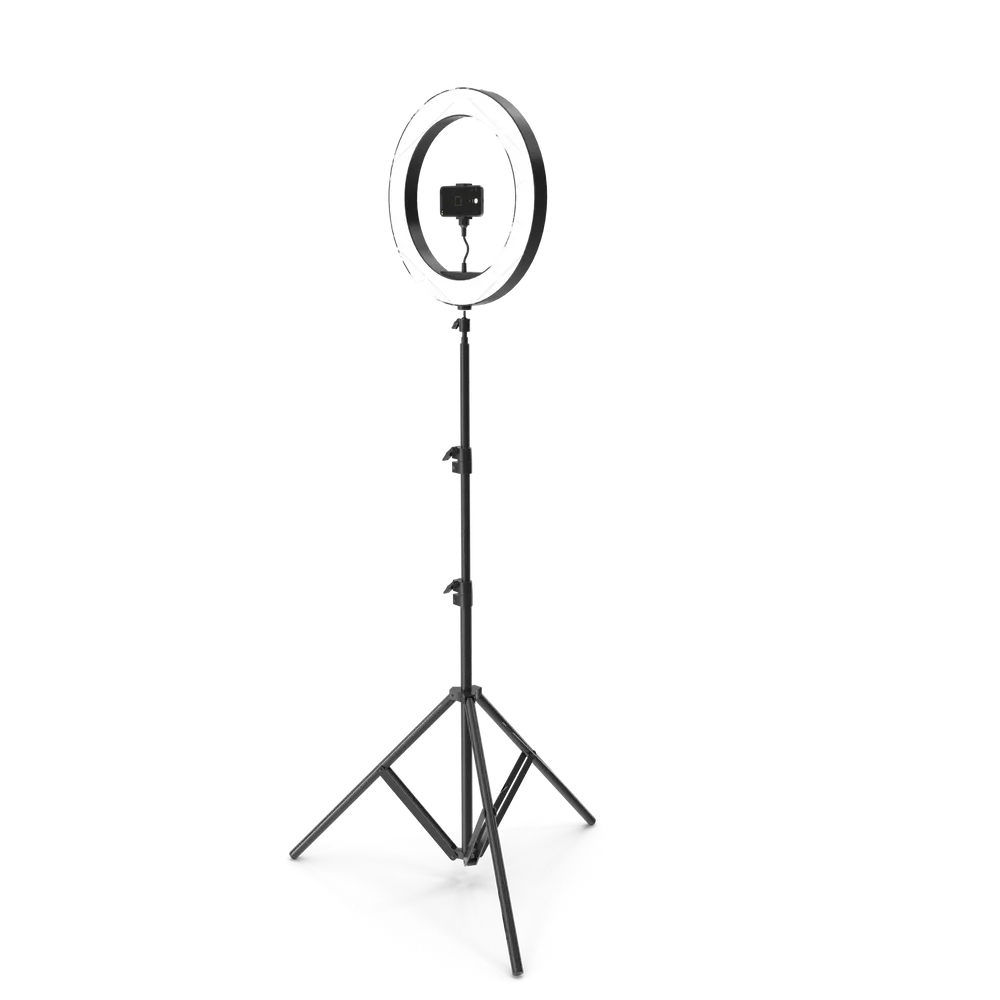 Selfie-Lampe mit iPhone