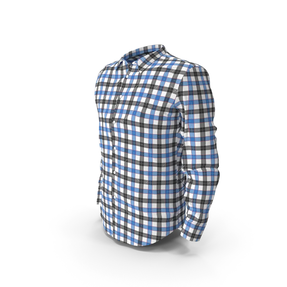 Karohemd in Blau & Schwarz