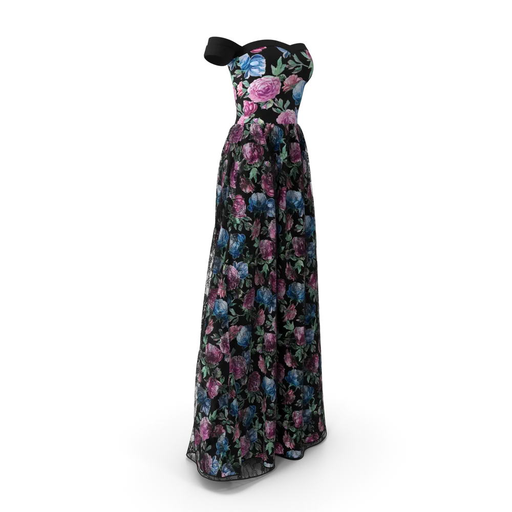 Schwarzes Abendkleid für Damen