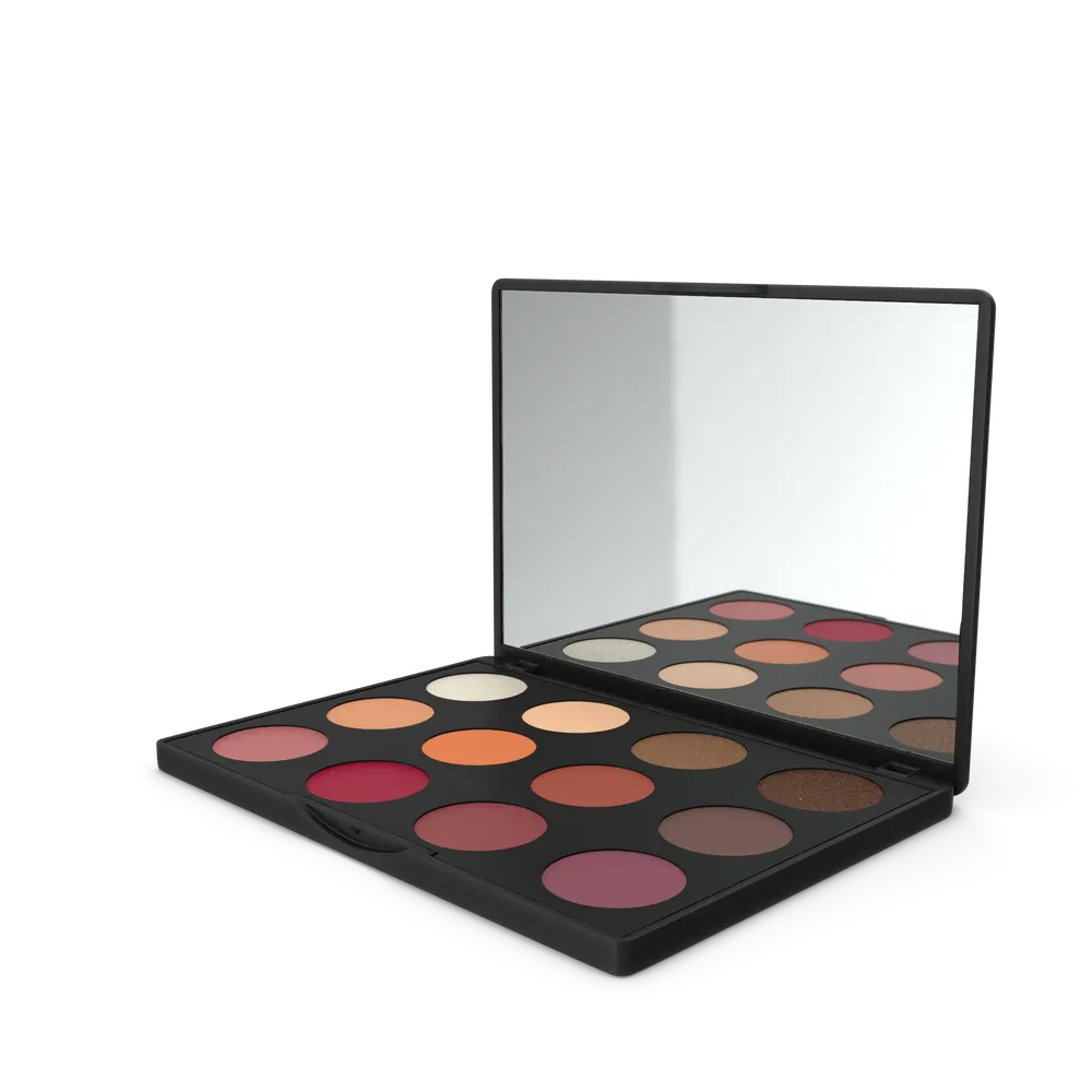 Lidschatten-Palette mit Spiegel