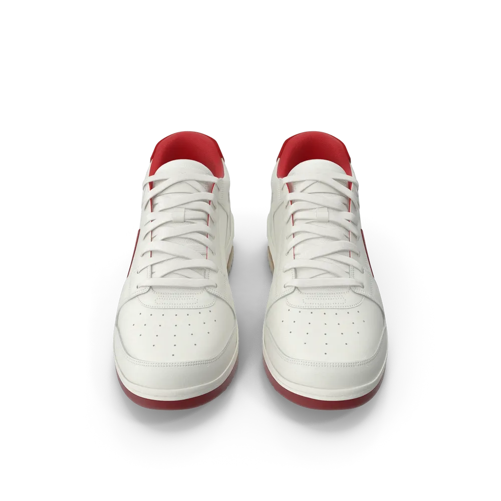 Sport-Sneaker Off-White & Rot