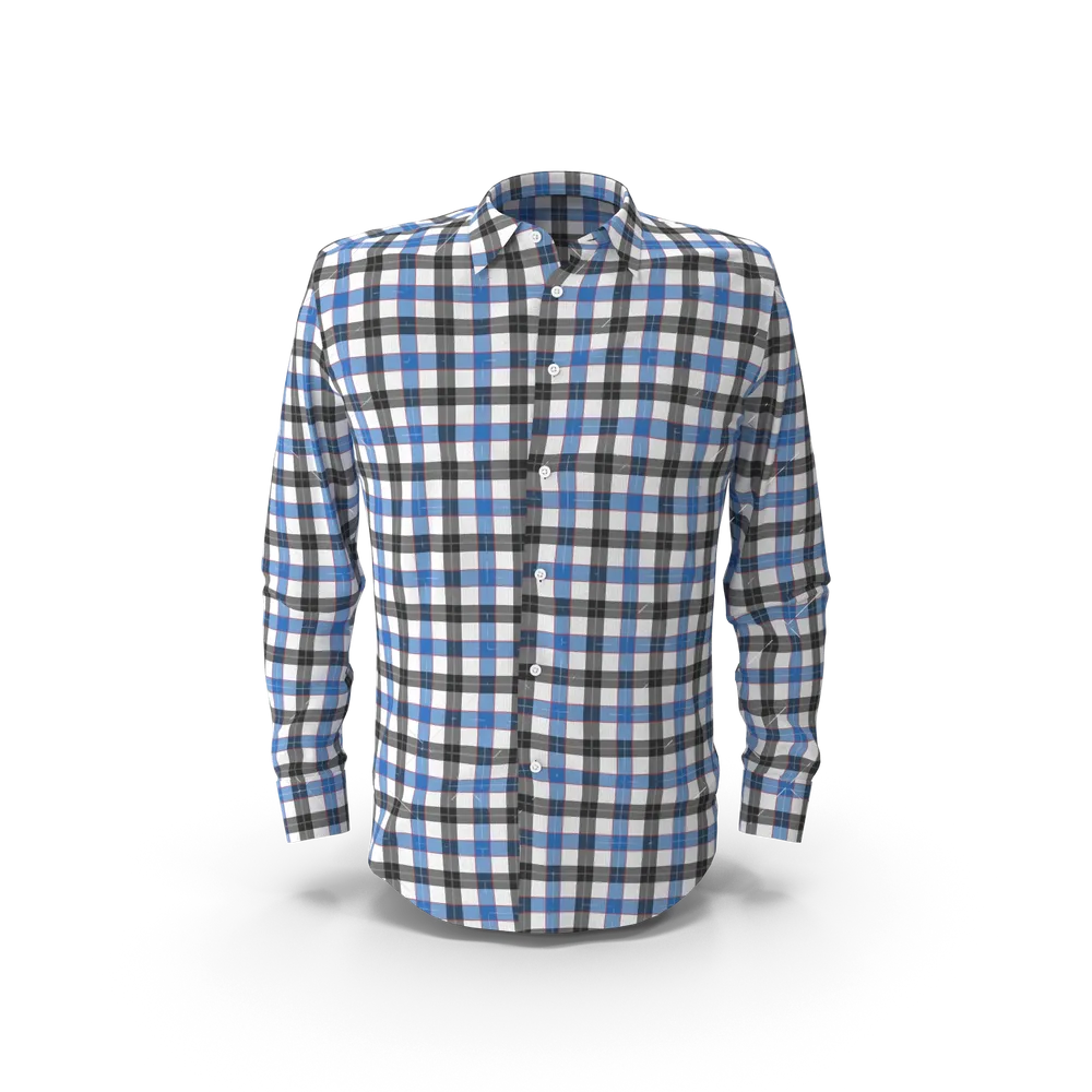 Karohemd in Blau & Schwarz