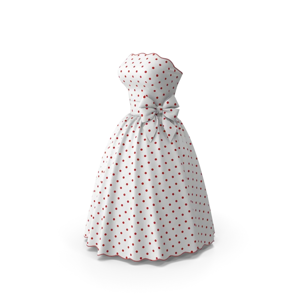 Kleid mit Erbsenmuster