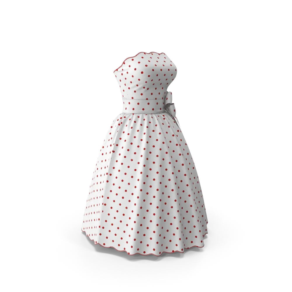 Kleid mit Erbsenmuster